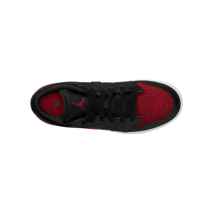 Nike Air Jordan 1 Low Gs Nero Rosso - Sneakers Bambino