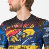 Castelli Maglia Ciclismo Meriler Rocket Blu Giallo Uomo