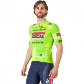 Castelli Maglia Ciclismo Visibility Soudal Lime Uomo