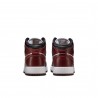 Nike Air Jordan 1 Mid Se Gs Bianco Bordeaux Nero - Sneakers Bambino