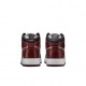 Nike Air Jordan 1 Mid Se Gs Bianco Bordeaux Nero - Sneakers Bambino