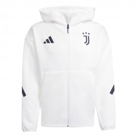ADIDAS Felpa Calcio Juve Zone Training Bianco Nero Uomo