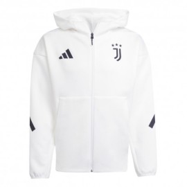 ADIDAS Felpa Calcio Juve Zone Training Bianco Nero Uomo