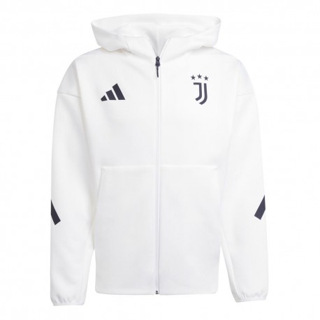 ADIDAS Felpa Calcio Juve Zone Training Bianco Nero Uomo