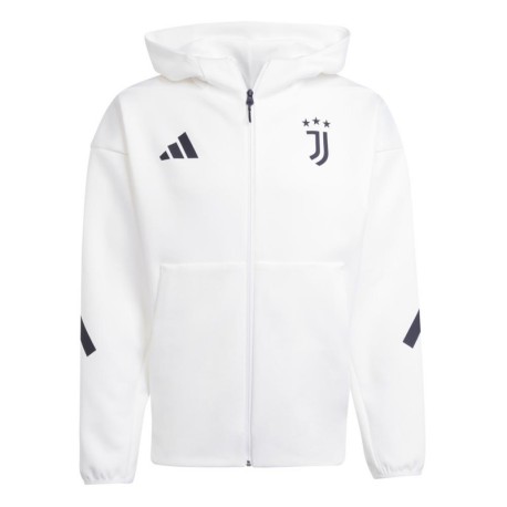 ADIDAS Felpa Calcio Juve Zone Training Bianco Nero Uomo