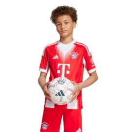 ADIDAS Maglia Maniche Corte Bayern Home 25 26 Rosso Bambino