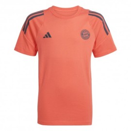 ADIDAS Maglia Maniche Corte Bayern Rosso Bambino