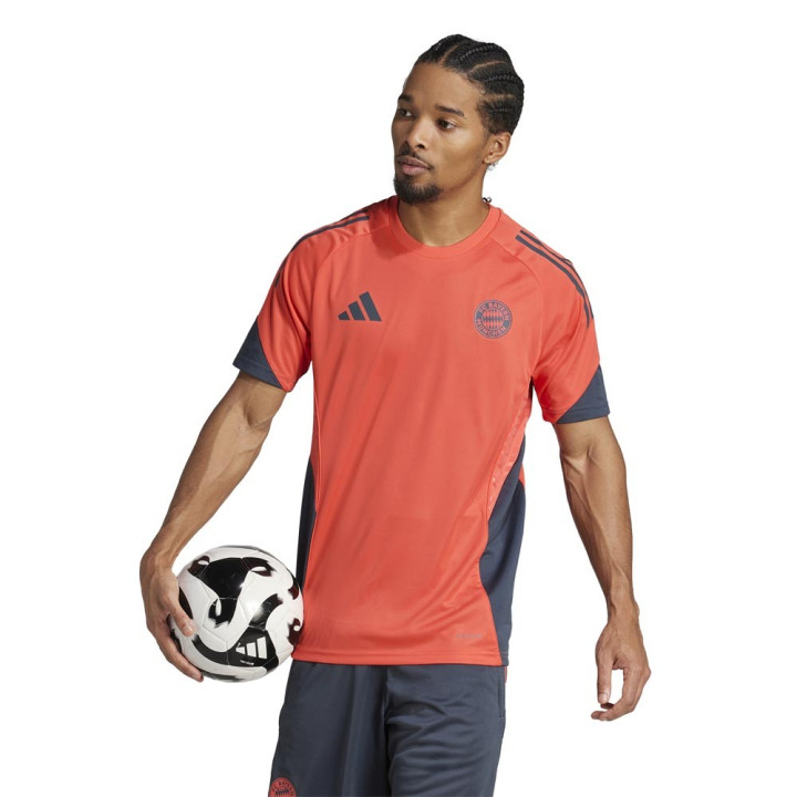 ADIDAS Maglia Maniche Corte Bayern Tr Rosso Nero Uomo