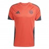 ADIDAS Maglia Maniche Corte Bayern Tr Rosso Nero Uomo