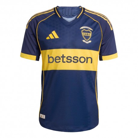 ADIDAS Maglia Maniche Corte Boca Juniors Home Blu Oro Uomo