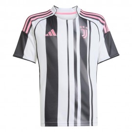 Maniche Corte Juve Home 25 26 bianco nero