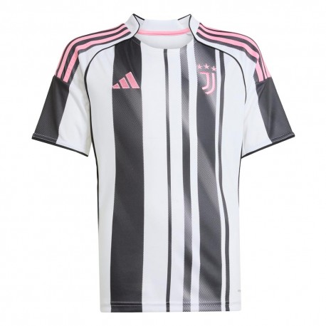 ADIDAS Maglia Maniche Corte Juve Home 25 26 Bianco Nero Bambino