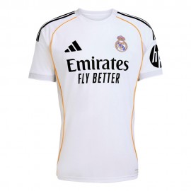 ADIDAS Maglia Maniche Corte Real Madrid Home 25 26 Bianco Argento Uomo