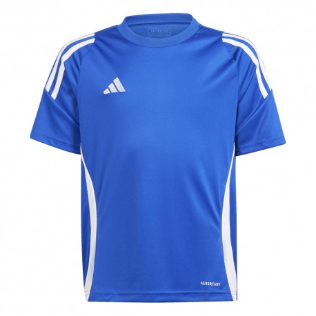 ADIDAS Maglia Maniche Corte Tiro 24 Royal Bianco Bambino