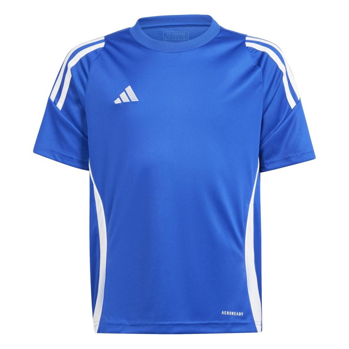 ADIDAS Maglia Maniche Corte Tiro 24 Royal Bianco Bambino