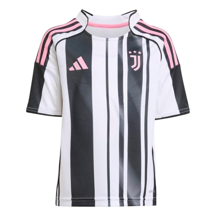 ADIDAS Completo Calcio Neonato Juve Home 25 26 Bianco Nero Bambino
