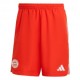 ADIDAS Pantaloncini Calcio Bayern Rosso Bianco Uomo