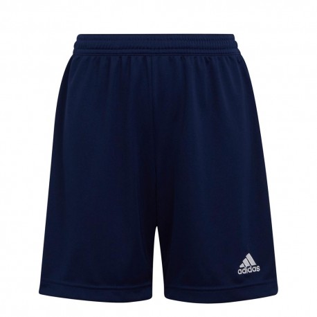 ADIDAS Pantaloncini Calcio Entrada 22 Blu Bianco Bambino 15-16 A