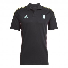 ADIDAS Polo Calcio Juve Training Nero Giallo Uomo