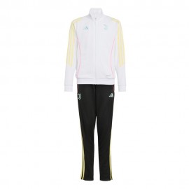 ADIDAS Tuta Calcio Juve Poly Bianco Nero Bambino