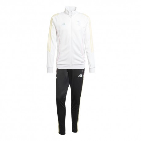 ADIDAS Tuta Calcio Juve Poly Training Bianco Nero Uomo