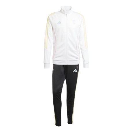 ADIDAS Tuta Calcio Juve Poly Training Bianco Nero Uomo