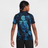 Nike Maglia Maniche Corte Inter Academy Pro Pre Match Blu Nero Bambino