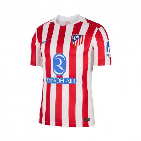 Nike Maglia Maniche Corte Atletico Madrid Home 25 26 Bianco Rosso Uomo