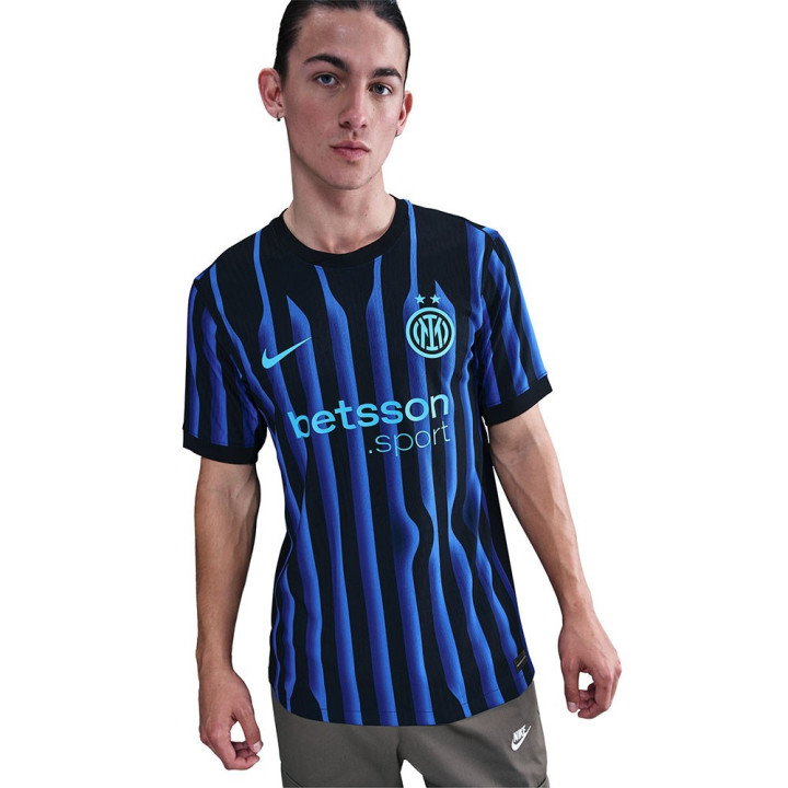 Nike Maglia Maniche Corte Inter Home Match 25 26 Nero Azzurro Uomo
