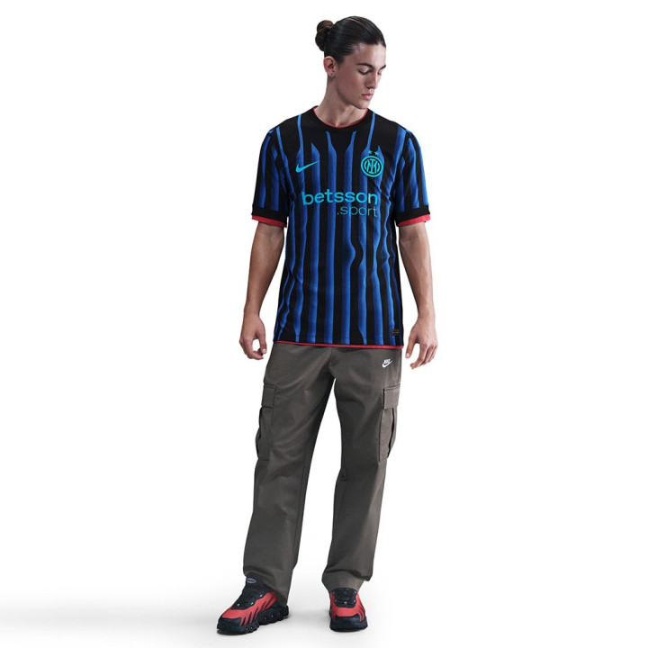 Nike Maglia Maniche Corte Inter Home Match 25 26 Nero Azzurro Uomo