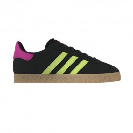 ADIDAS Originals Gazelle Gs Nero Lemon Fucsia - Sneakers Bambino