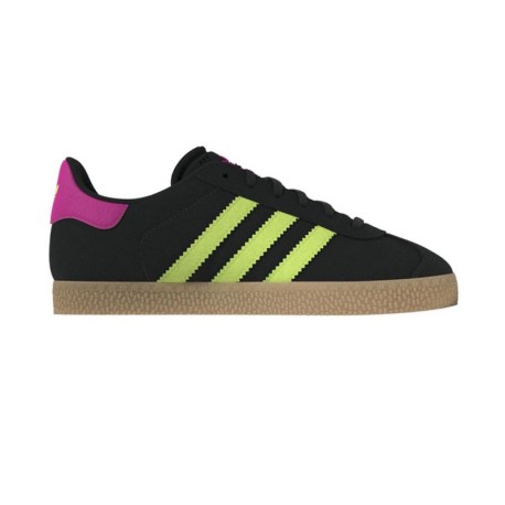 ADIDAS Originals Gazelle Gs Nero Lemon Fucsia - Sneakers Bambino