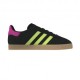 ADIDAS Originals Gazelle Gs Nero Lemon Fucsia - Sneakers Bambino