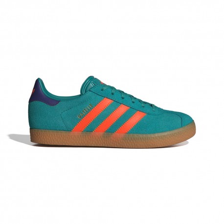 ADIDAS Originals Gazelle Gs Verde Arancio Viola - Sneakers Bambino