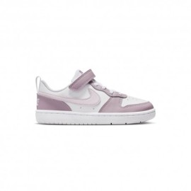 Nike Court Borough Low Ps Bianco Viola - Sneakers Bambina