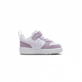 Nike Court Borough Low Td Bianco Viola - Sneakers Bambina