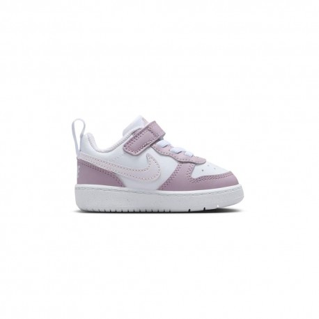 Nike Court Borough Low Td Bianco Viola - Sneakers Bambina