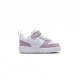 Nike Court Borough Low Td Bianco Viola - Sneakers Bambina