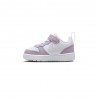 Nike Court Borough Low Td Bianco Viola - Sneakers Bambina