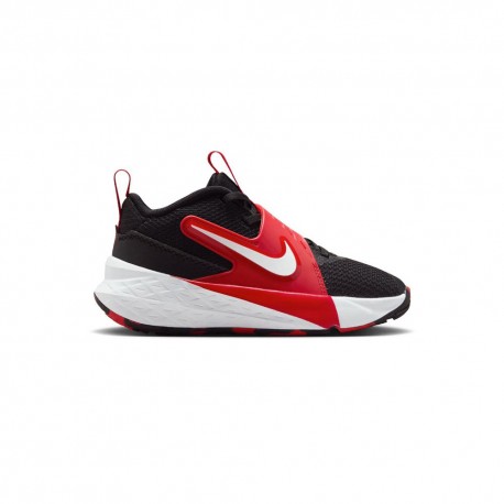 Nike Team Hustle D Ps Nero Rosso Bianco - Scarpe Ginnastica Bambino