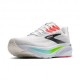 Brooks Ghost 17 Bianco Rosa - Scarpe Running Uomo