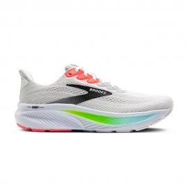 Brooks Ghost 17 Bianco Rosa - Scarpe Running Uomo