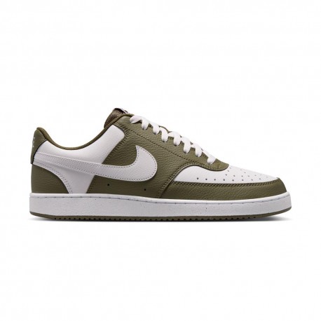Nike Court Vision Low Next Nature Bianco Verde Oliv - Sneakers Uomo