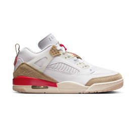 Jordan Spizike Low bianco rosso beige