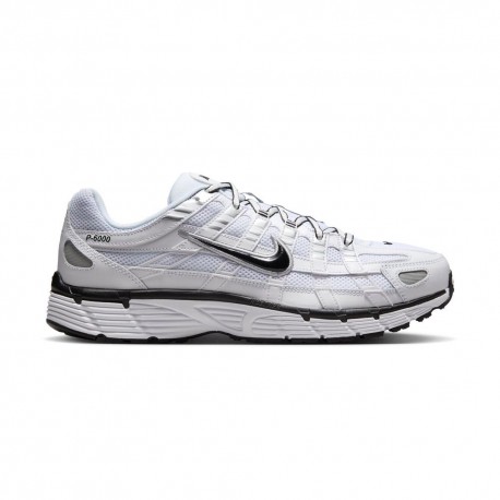 Nike Pegasus P-6000 Bianco Argento - Sneakers Uomo
