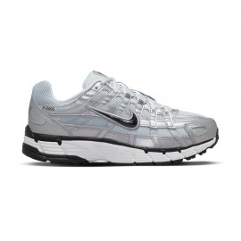 Nike Pegasus P-6000 Bianco Argento Nero - Sneakers Donna