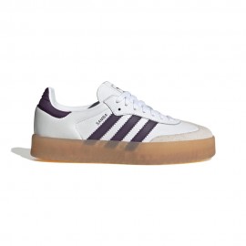 ADIDAS Originals Samba Lea Bianco Prugna - Sneakers Donna