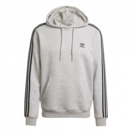 ADIDAS Originals 3-Stripes Felpa Con Cappuccio Grigio Uomo