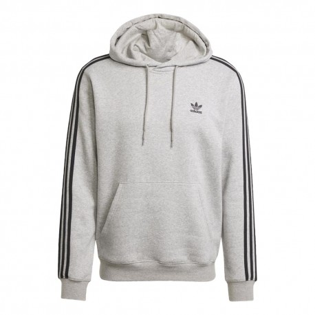 ADIDAS Originals 3-Stripes Felpa Con Cappuccio Grigio Uomo