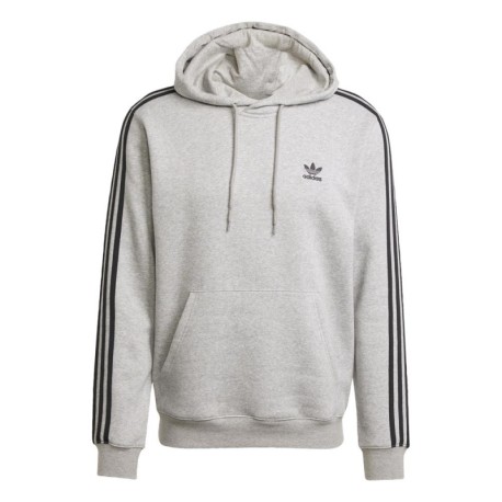 ADIDAS Originals 3-Stripes Felpa Con Cappuccio Grigio Uomo